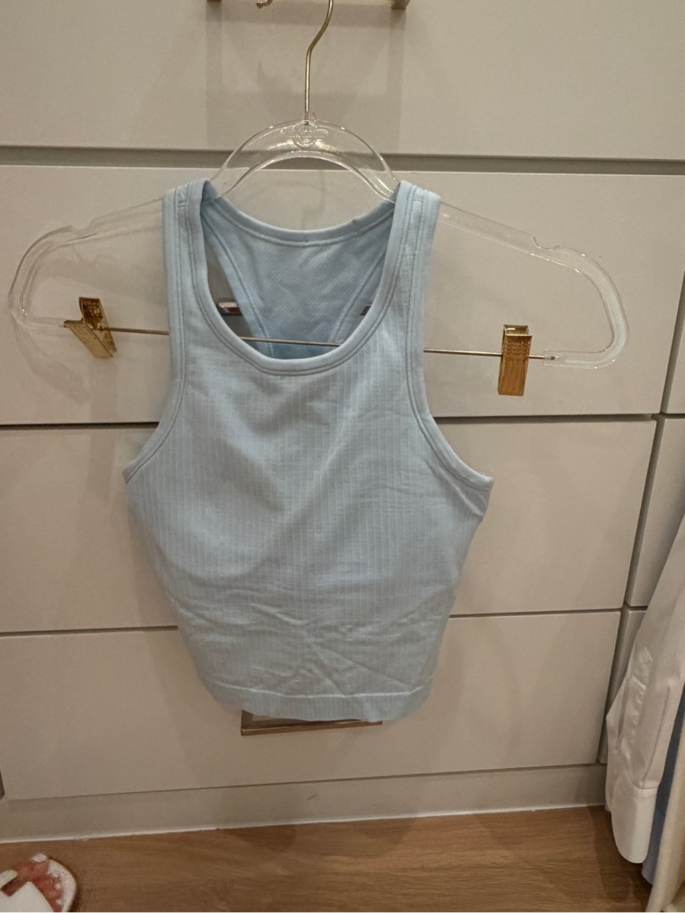 Lululemon Light Blue Ribbed Racerback Tank Top + Skirt  Women 4